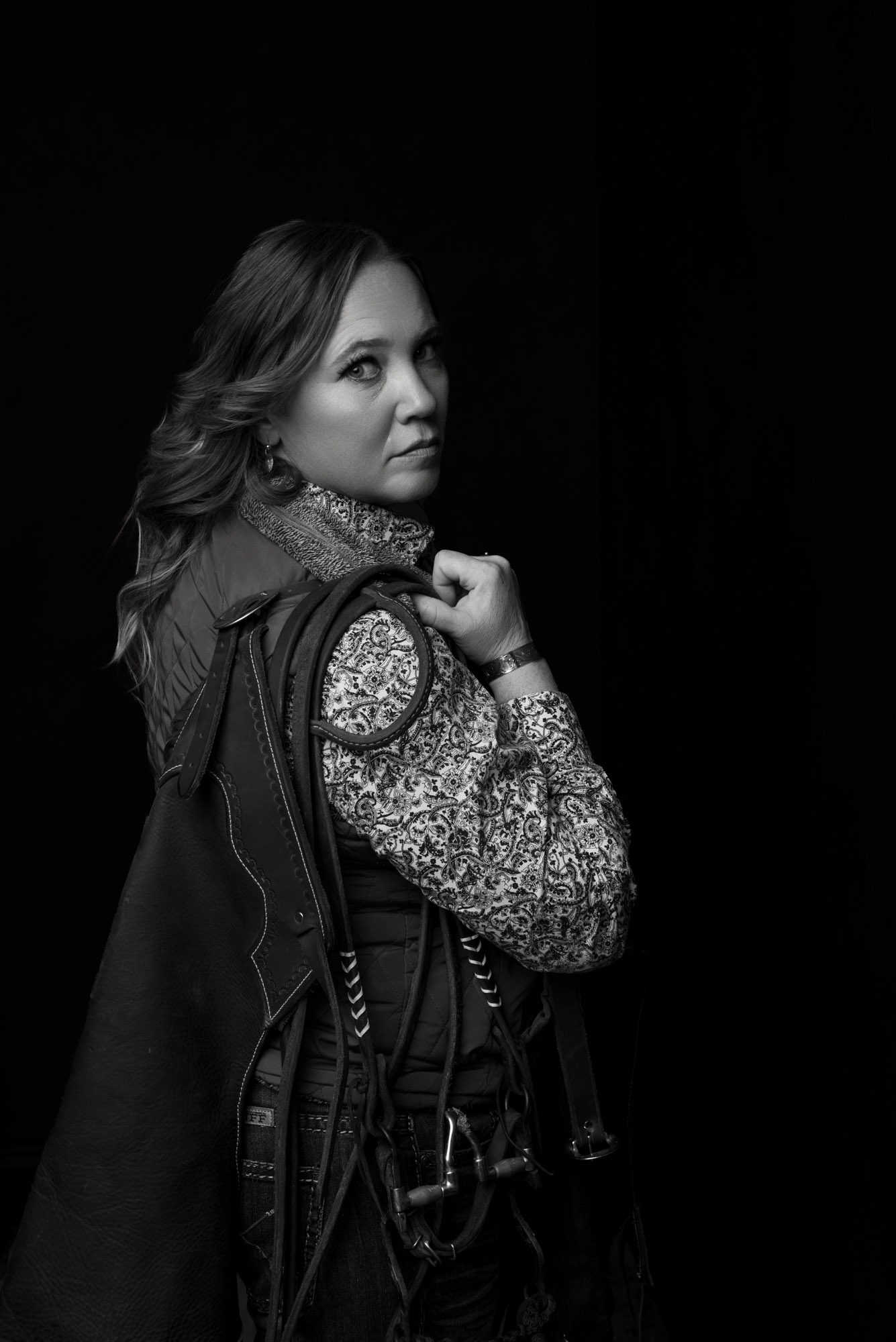 Somber and dramatic portrait of Dawn Cline by Cory Powell Photography