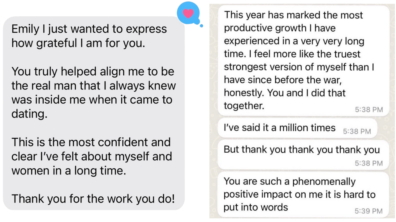 Emily Freeman Coaching Testimonials