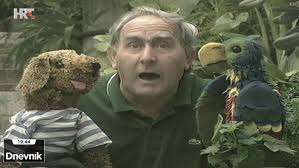 Mladen Kušec holding puppets from his children's show, showcasing his creativity and contributions to Croatian children's programming and storytelling." Mladen Kušec holding puppets from his children's show, showcasing his creativity and contributions to Croatian children's programming and storytelling."