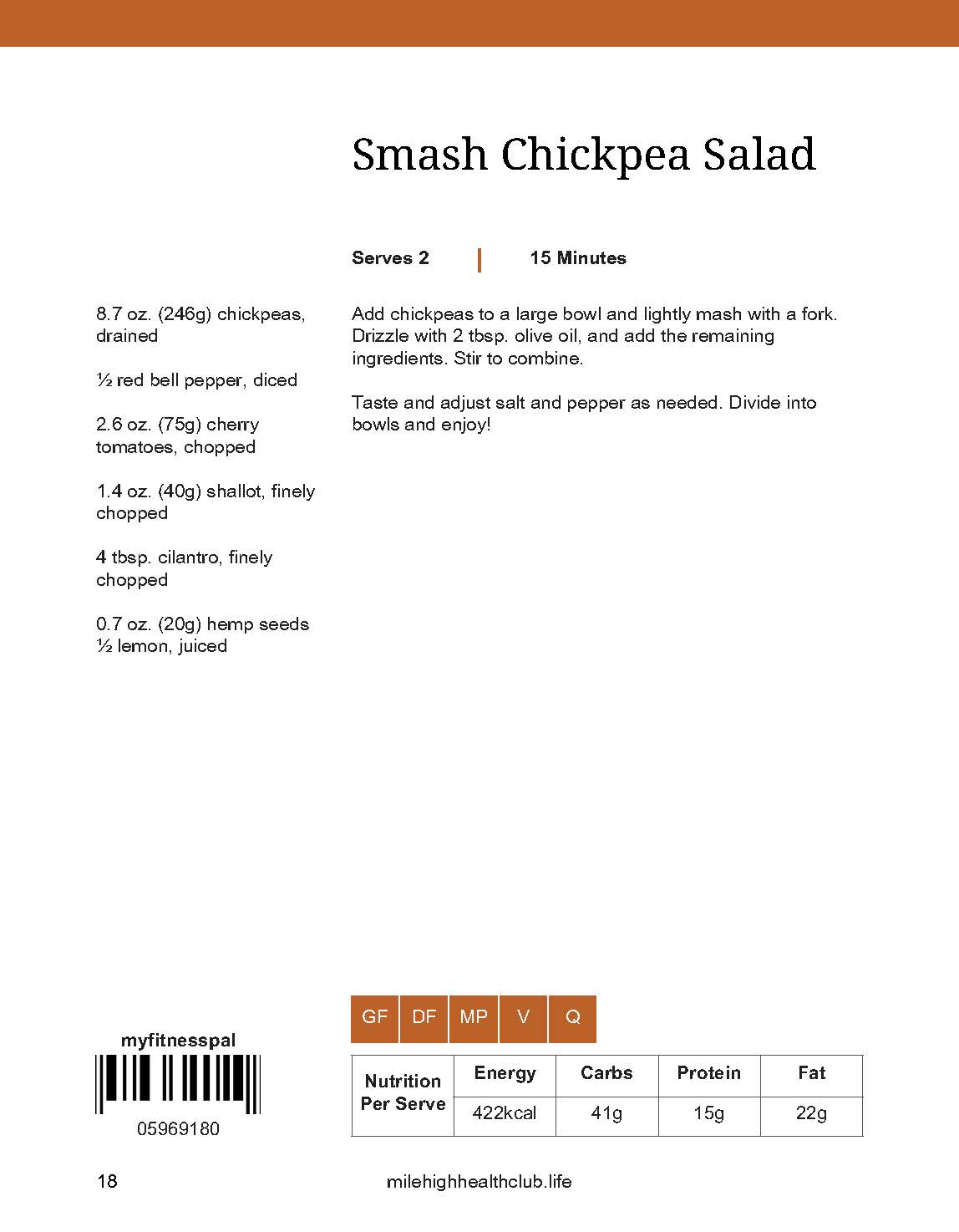 Smash Chickpea Salad
