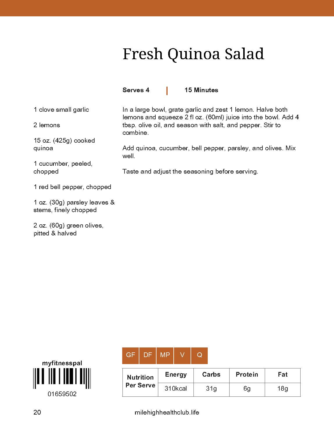 Fresh Quinoa Salad