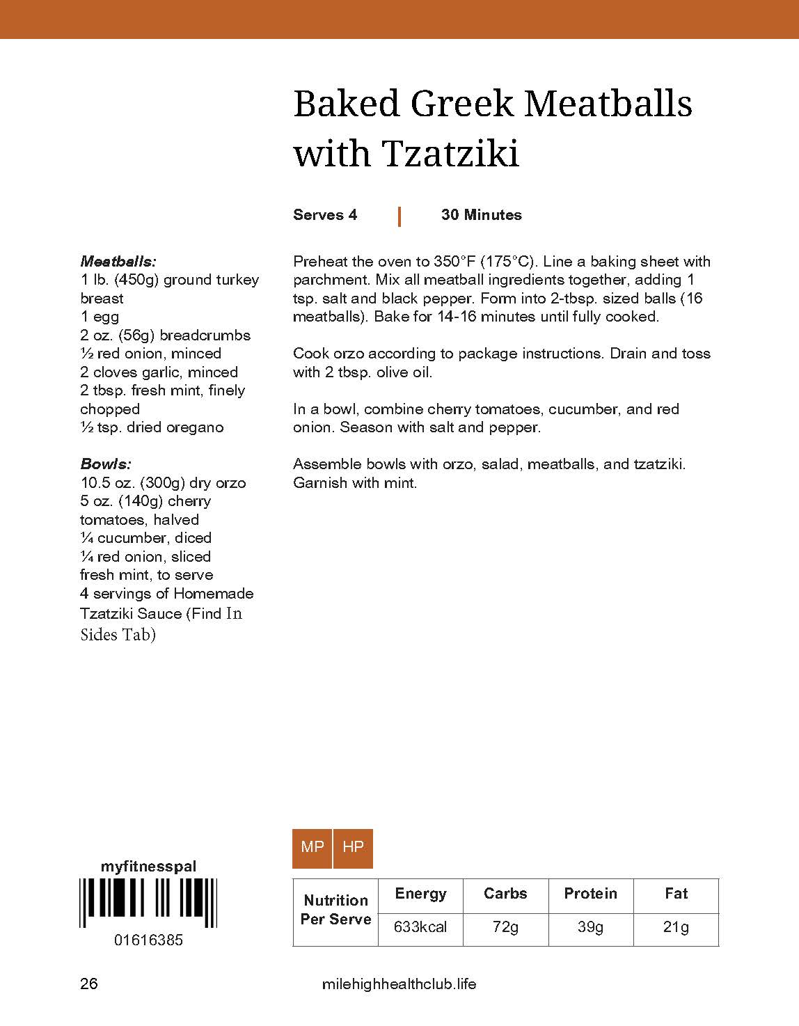 Greek Meatballs with Tzatziki