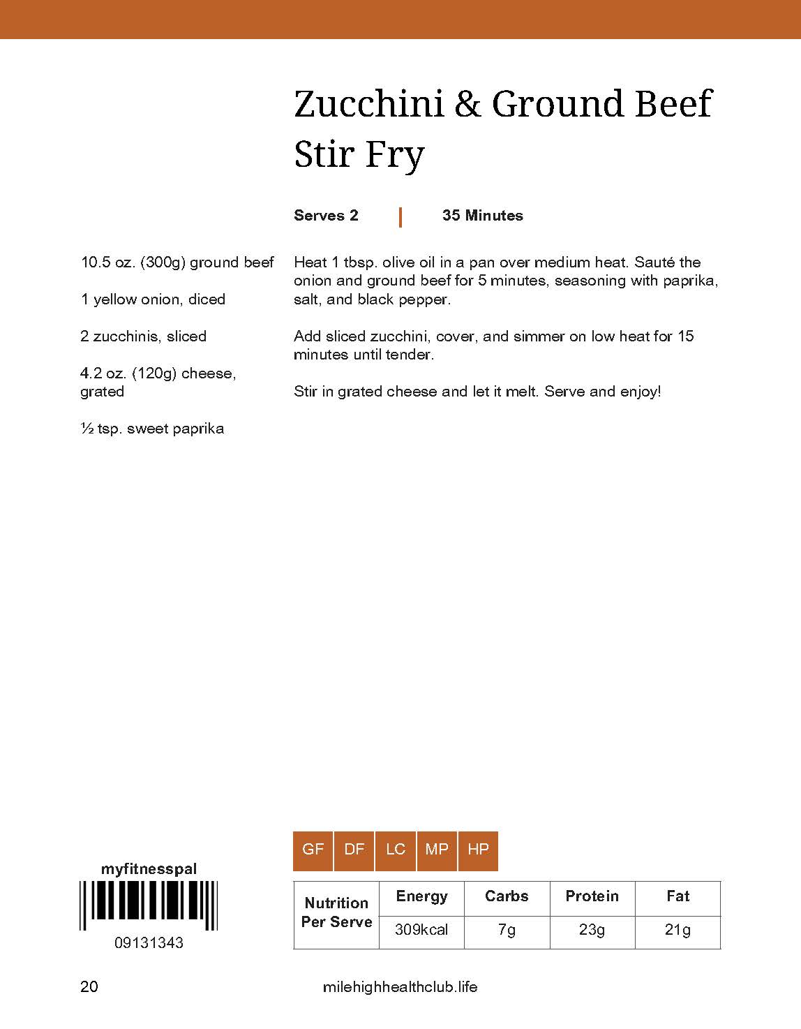 Zucchini Ground Beef Stir fry