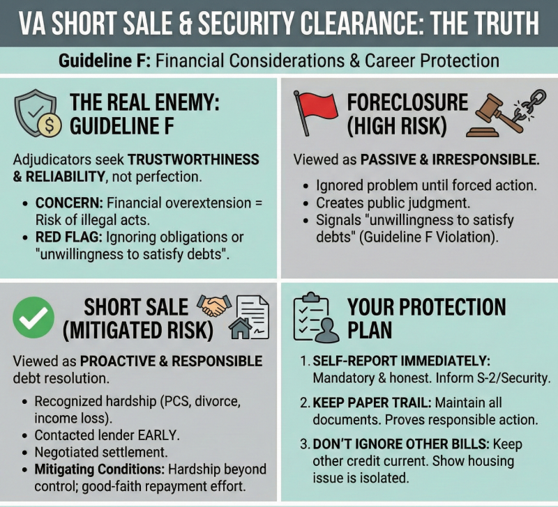 Short Sale and Security Clearance