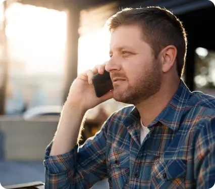 Man on phone