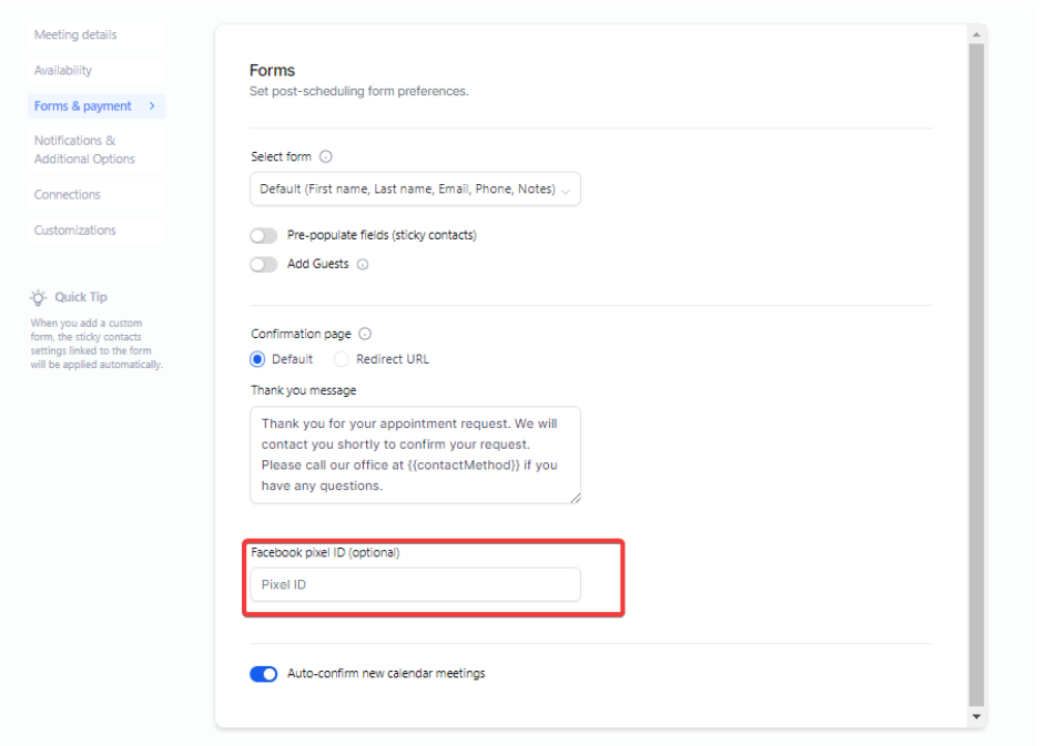 How to Add Facebook Pixel to Survey, Forms & Calendars