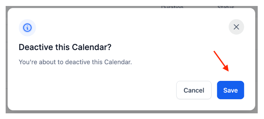 How to Deactivate and Activate Calendars