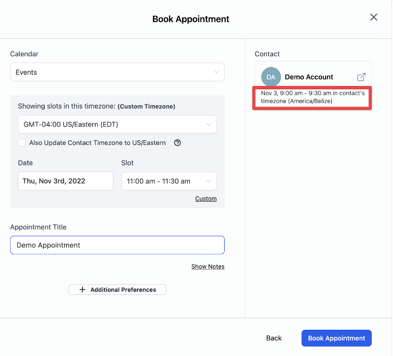 Appointment Booking Process