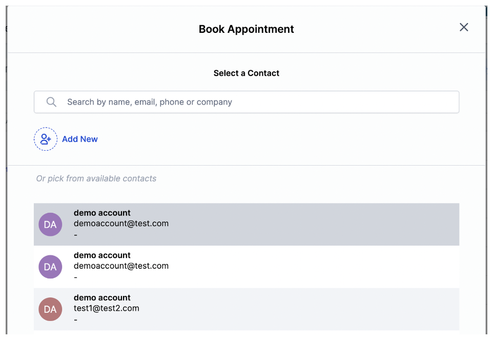 Appointment Booking Process