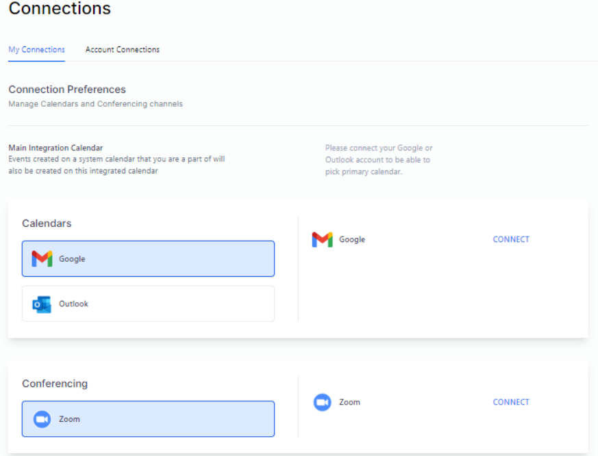 Settings: Calendars Settings: Calendars