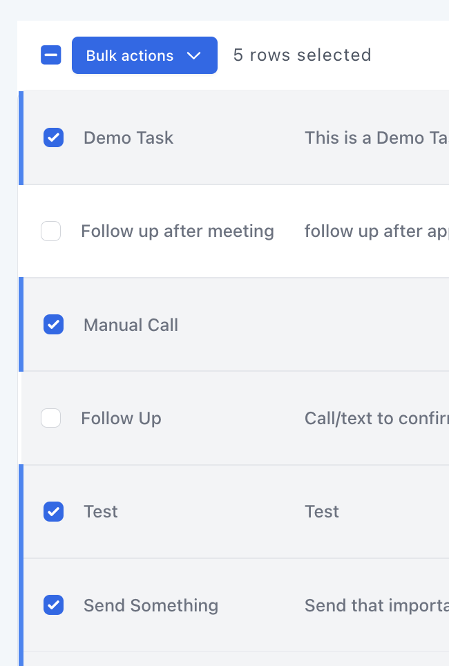 Managing Your Tasks Tab