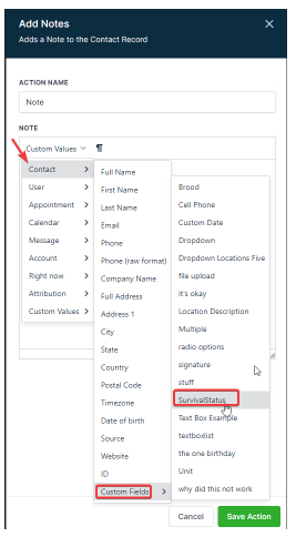 Workflow Guide: Add Form Answers to Contact Notes