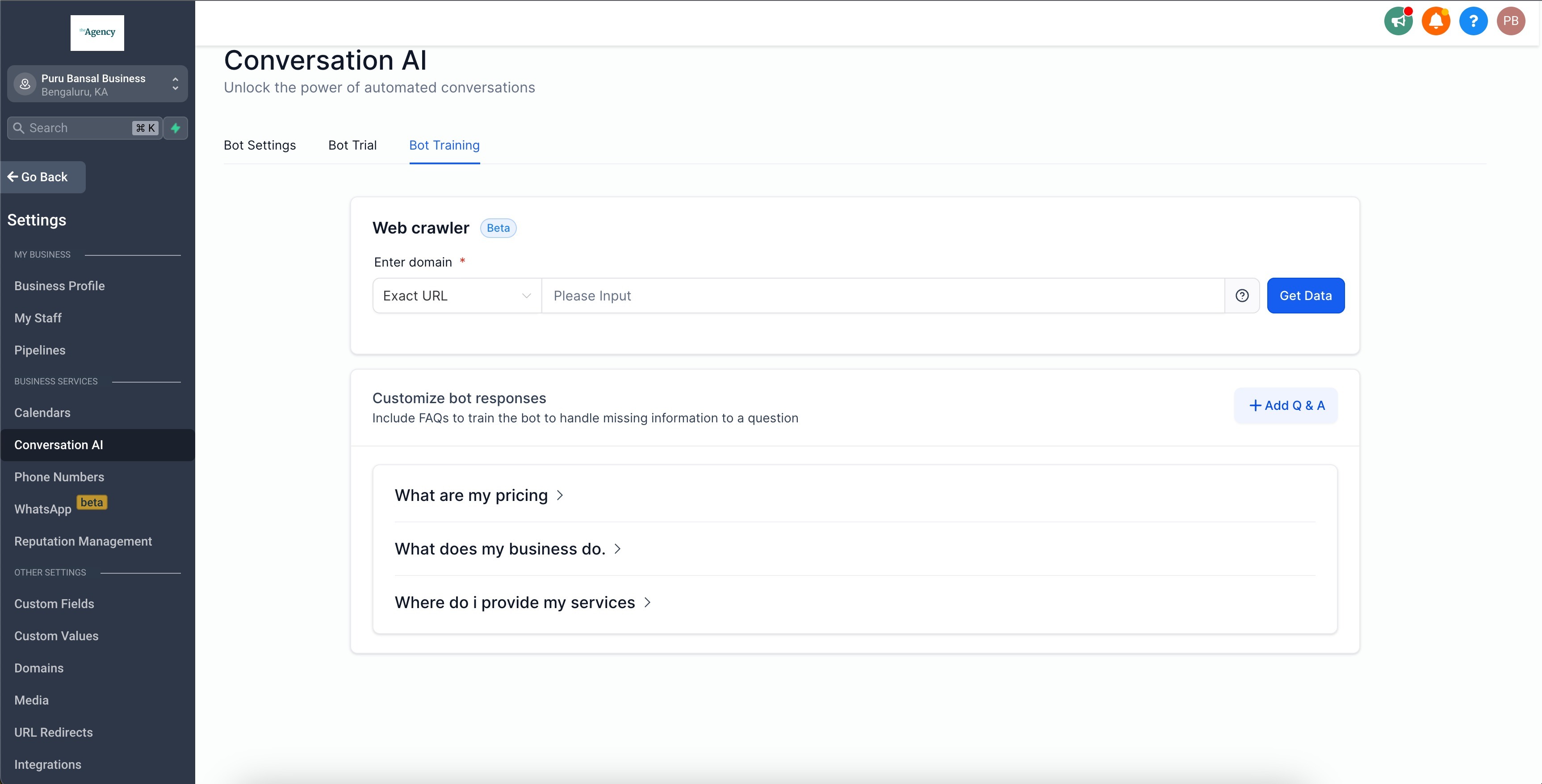 Conversation AI