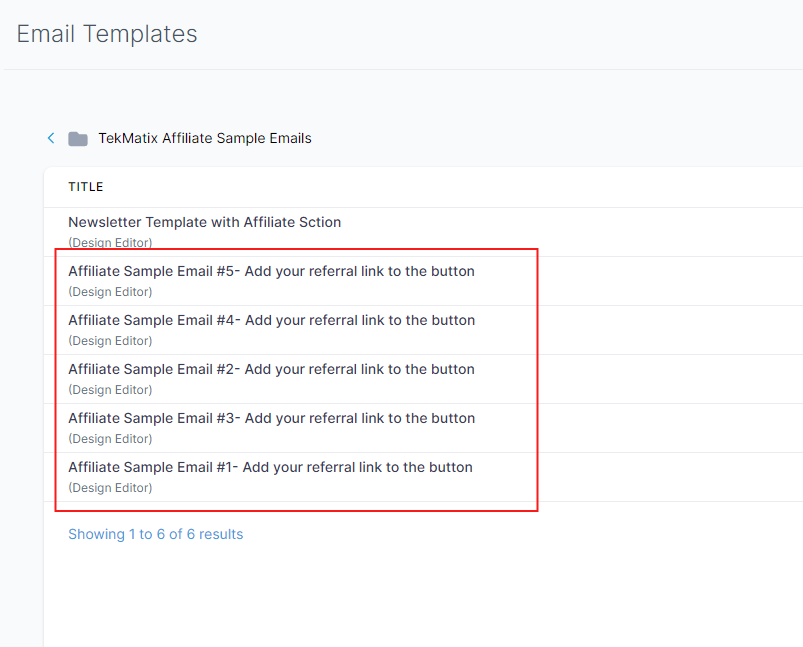 TekMatix Templates for Email