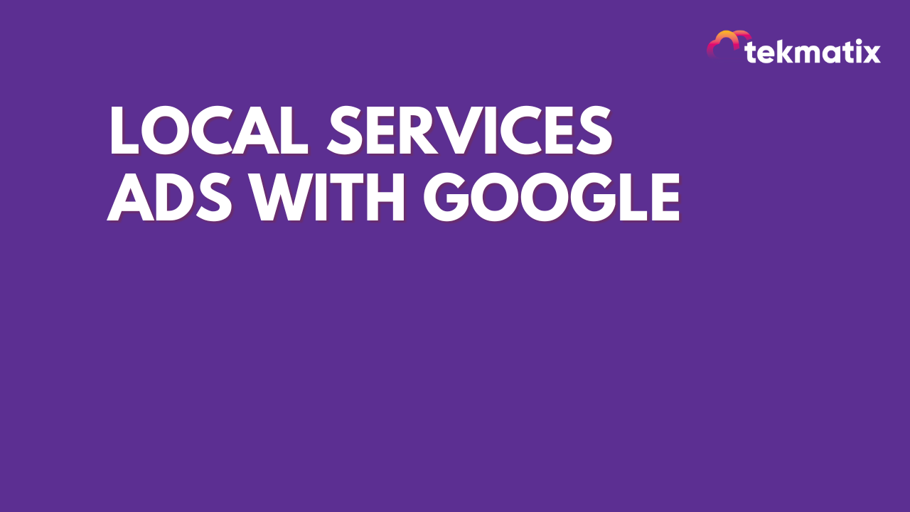 Local Services Ads With Google