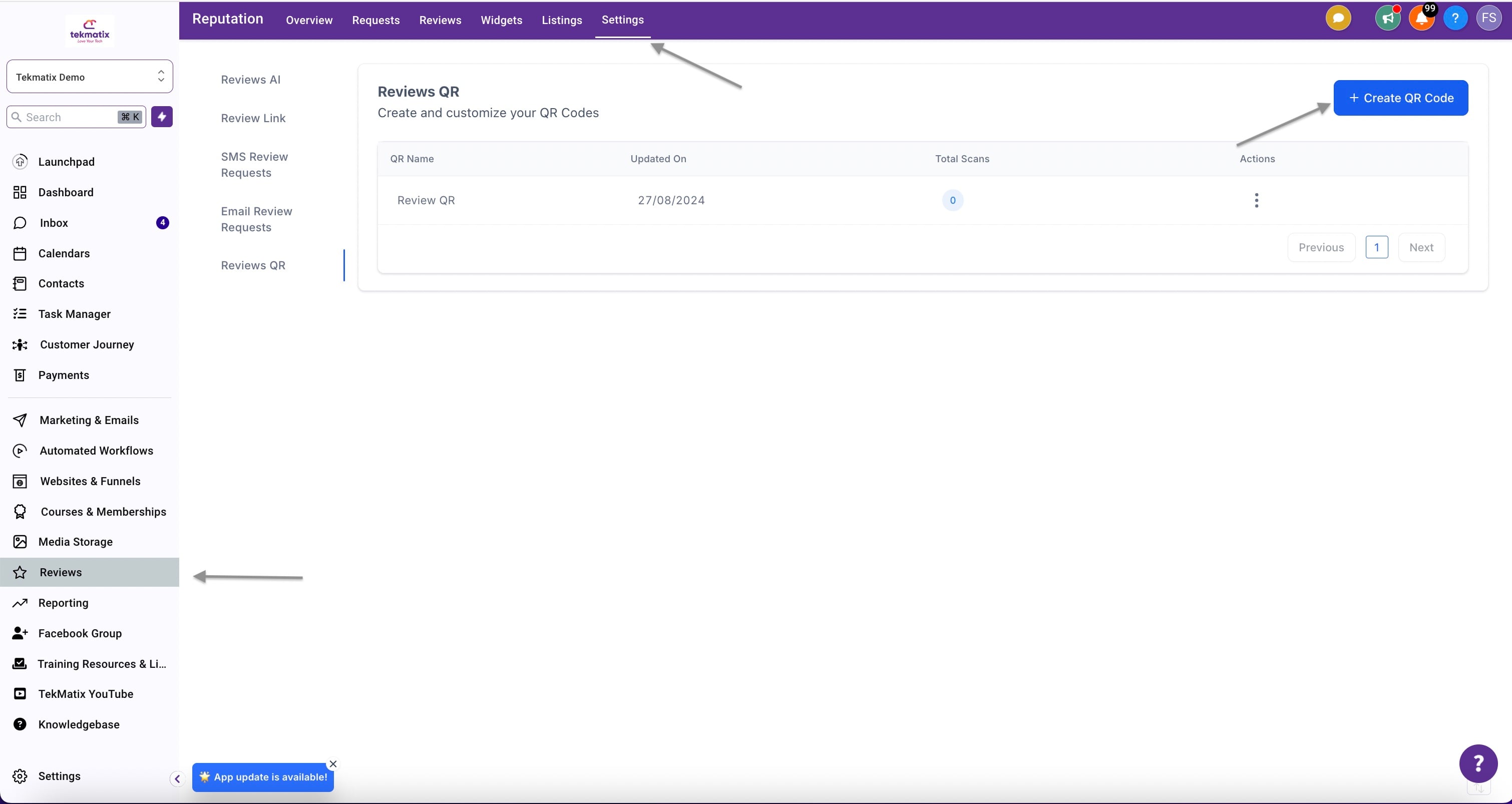 Create and Analyze QR Codes in Tekmatix 🎉!