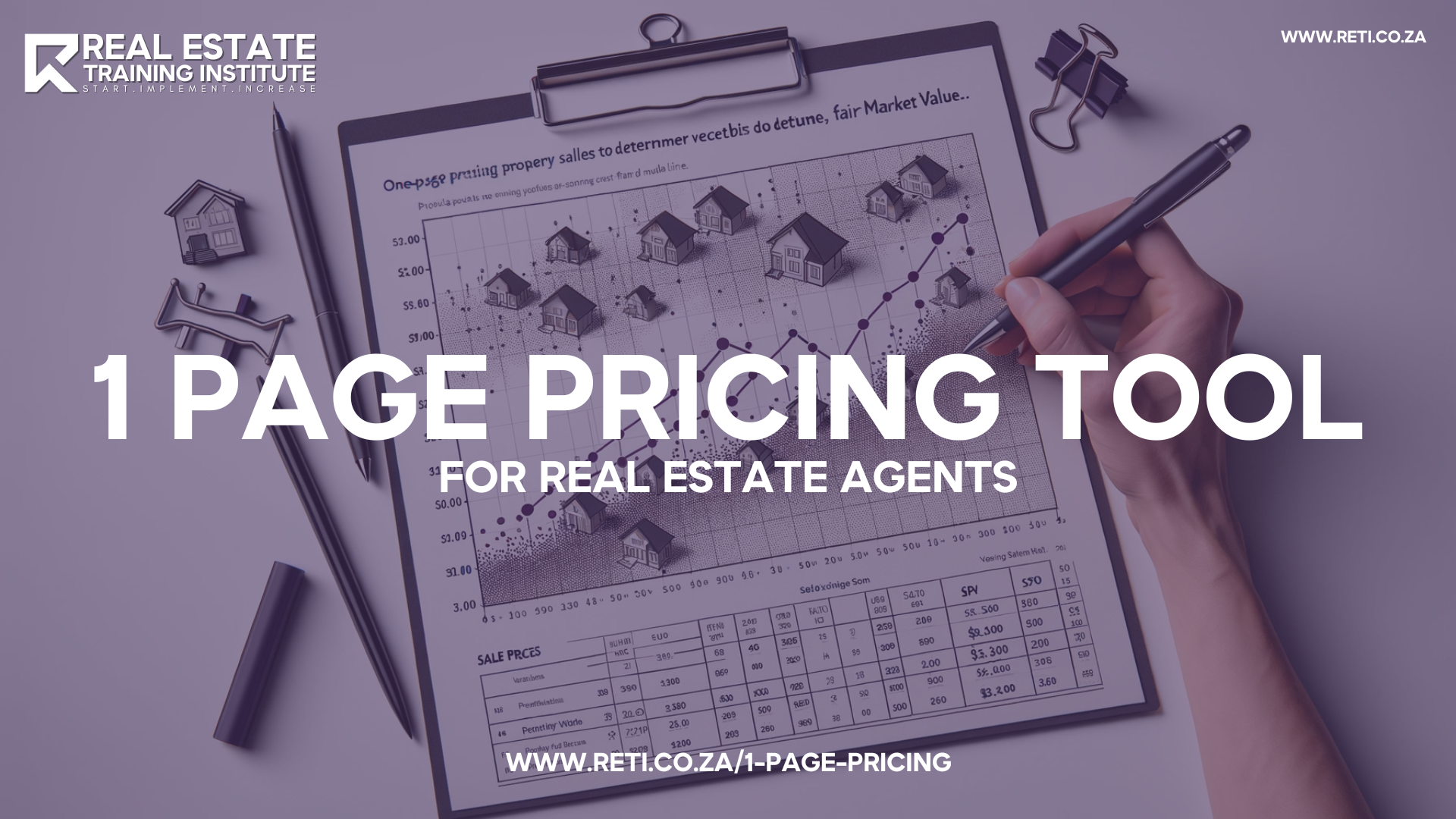 Real Estate Training Institute Blog - Real Estate Pricing Made Simple with the 1 Page Pricing Tool - Nicolene Hamaty