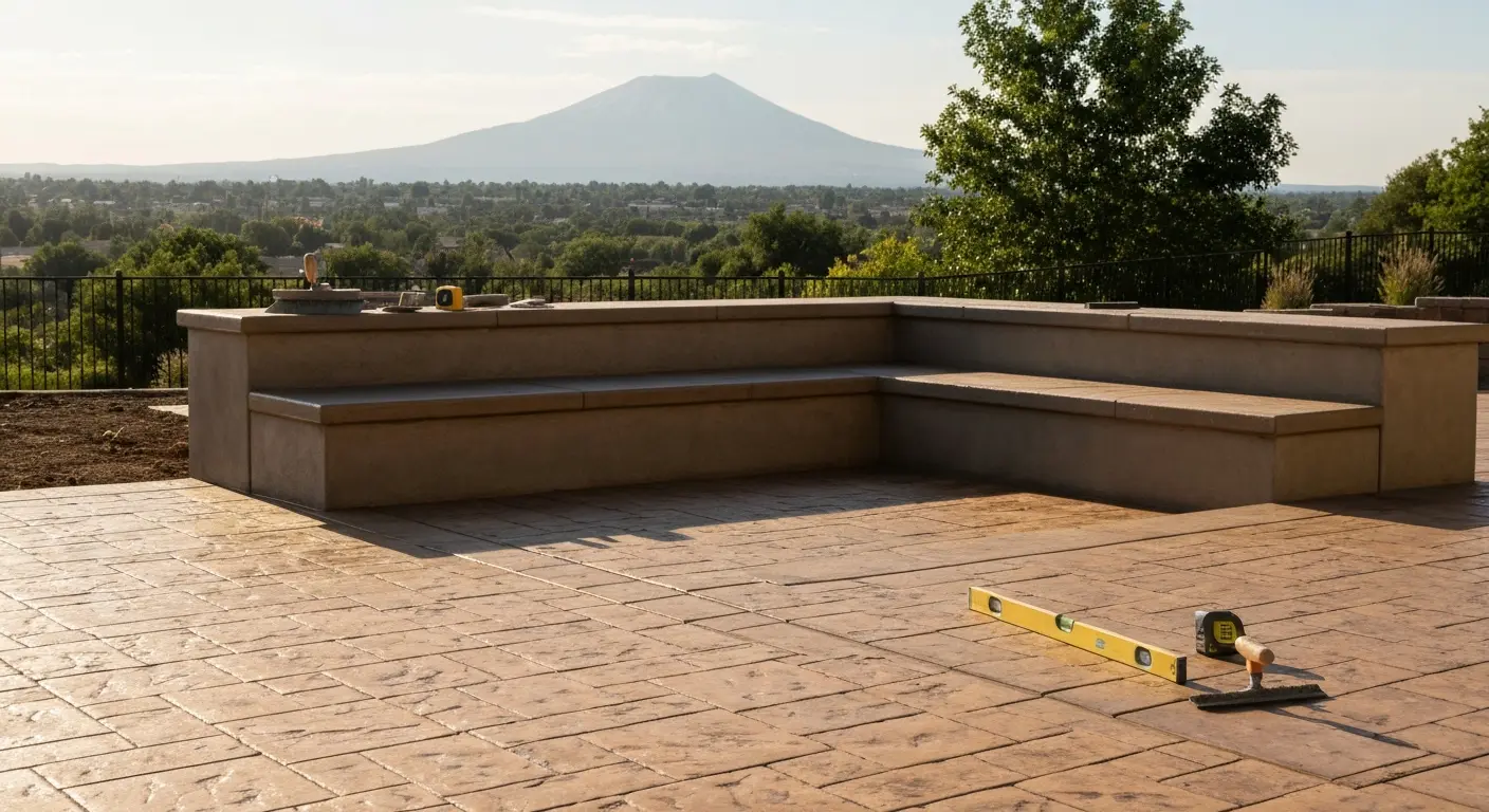 Pool deck construction Highland Park