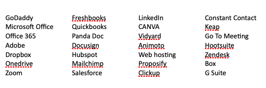 graph of marketing tech stack softwares