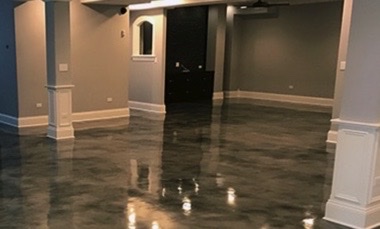 Light Flake Epoxy Garage Floor in Huntersville, NC