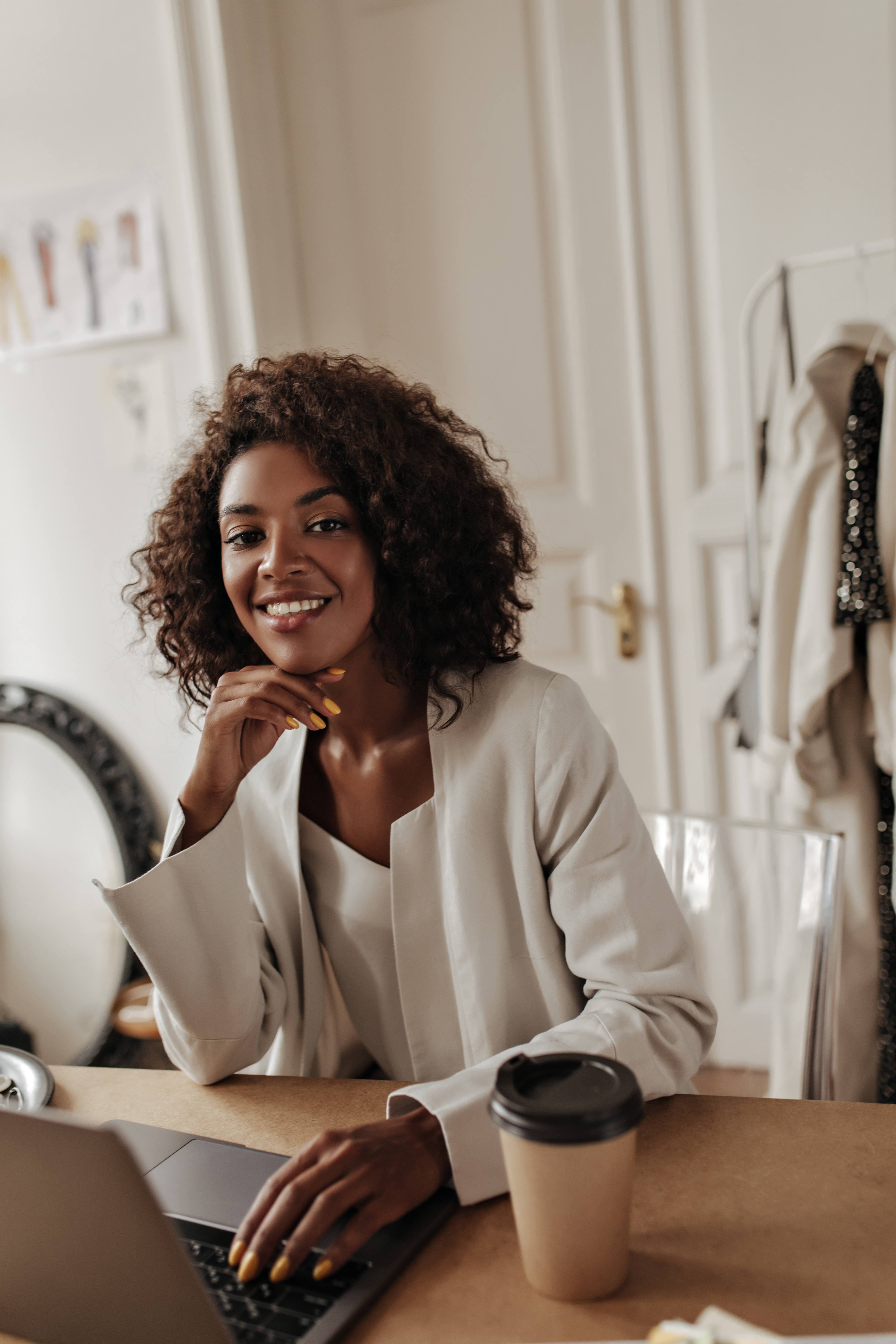 Woman showing confidence and poise. Woman showing confidence and poise.