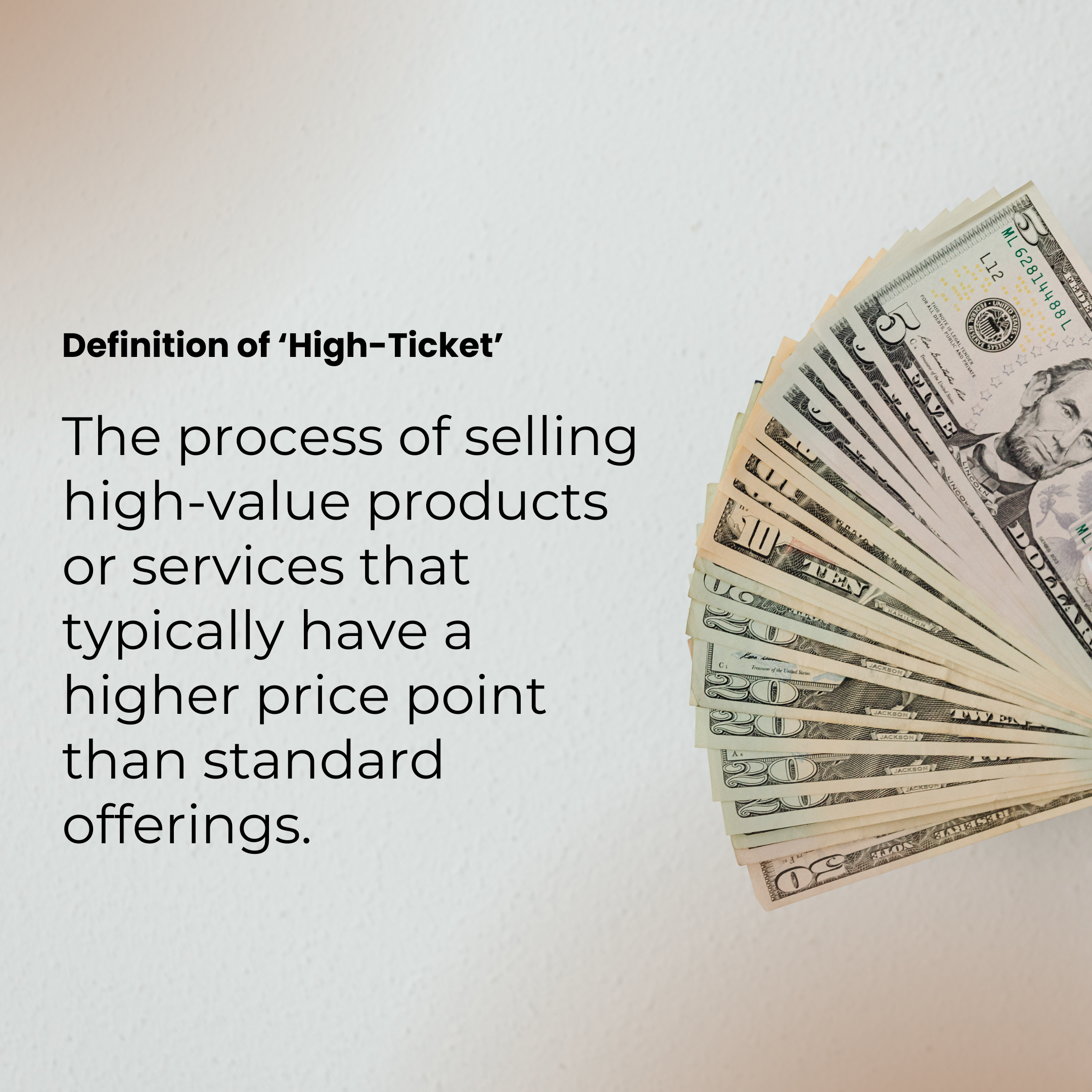 high ticket quote high ticket quote