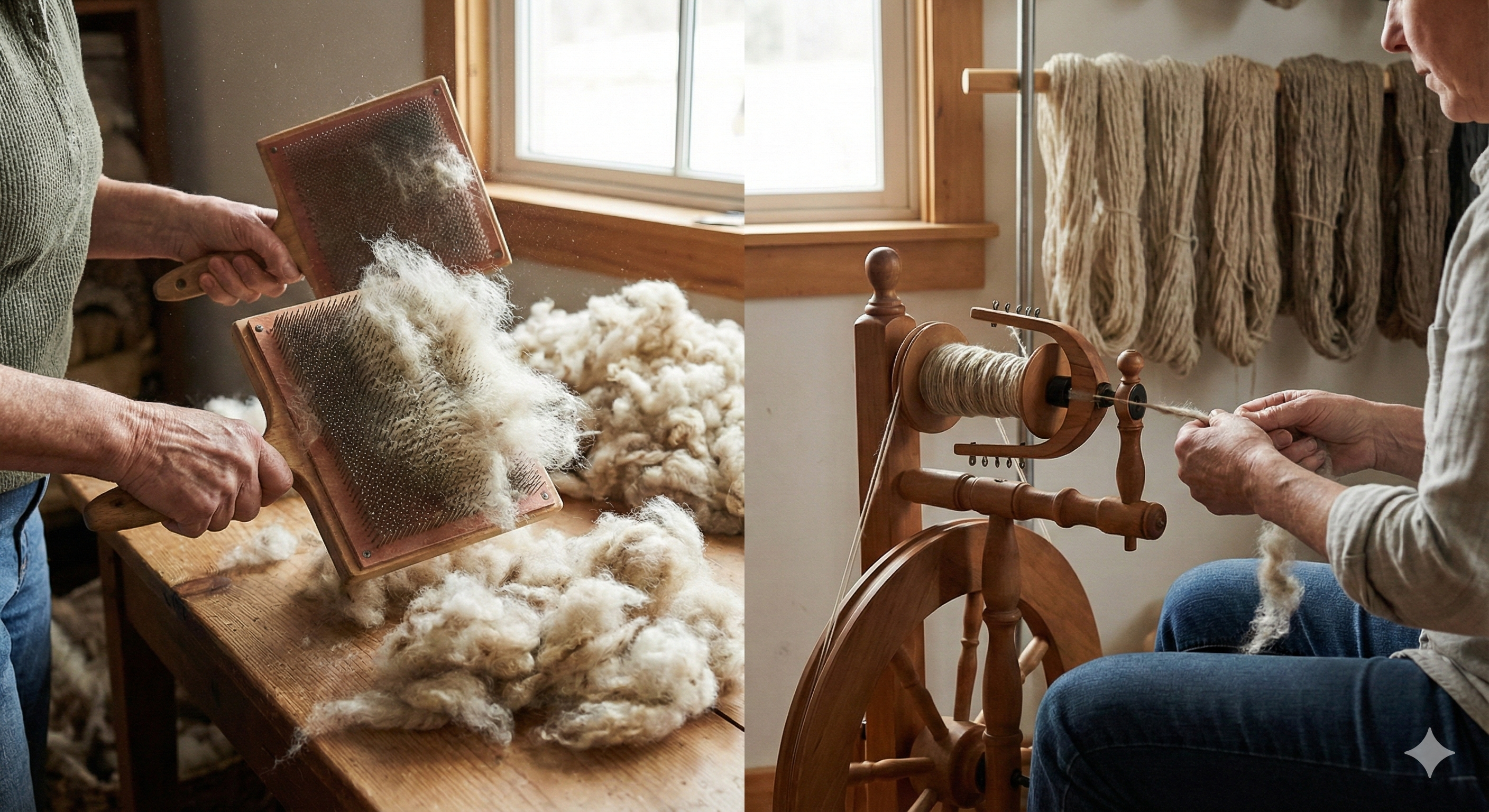Dyeing yarn in traditional vats