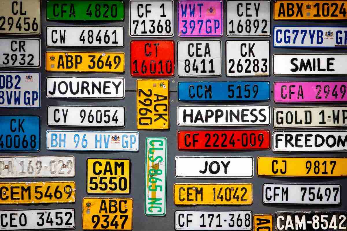 collection of plates for classic car collection of plates for classic car