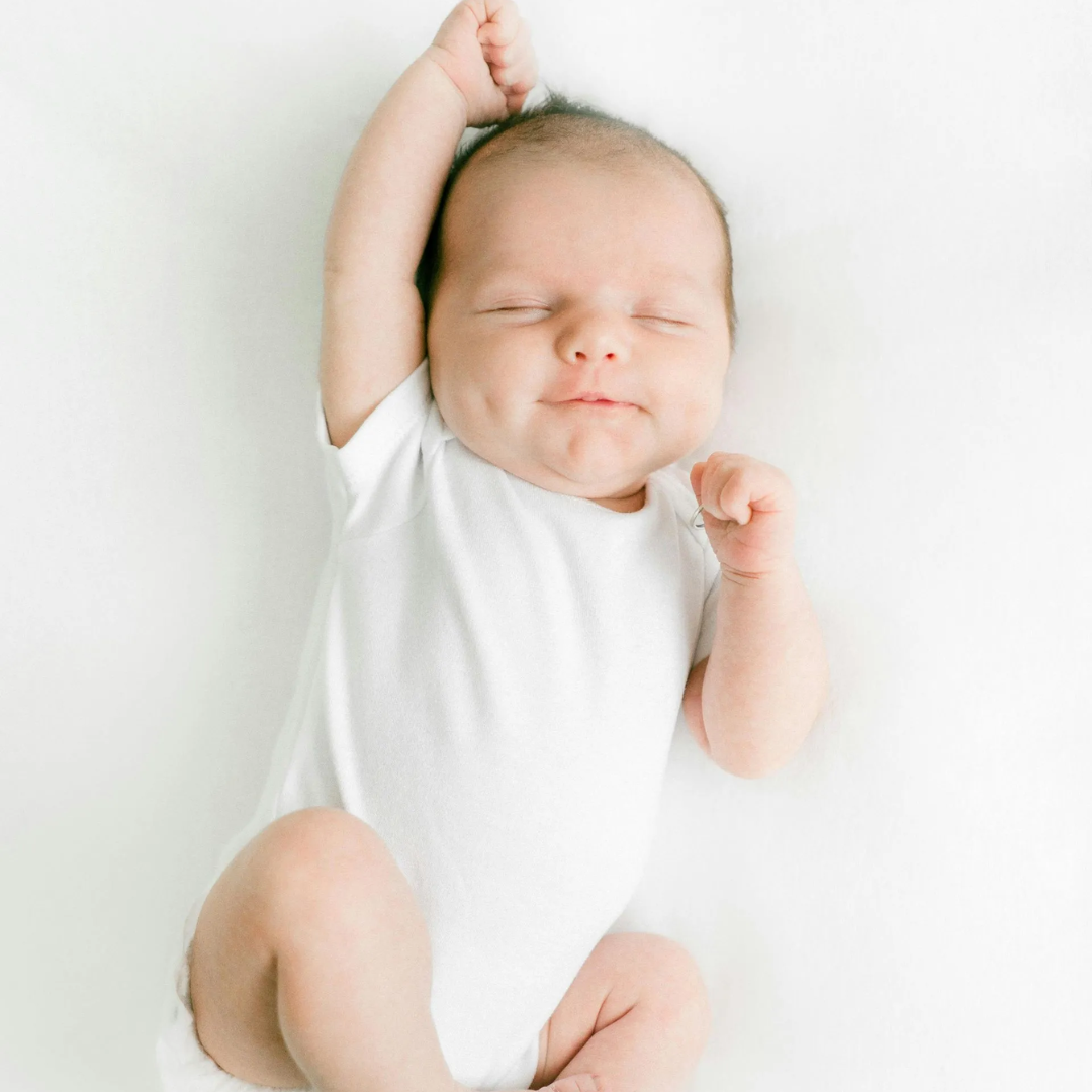 A baby sleeping peacefully