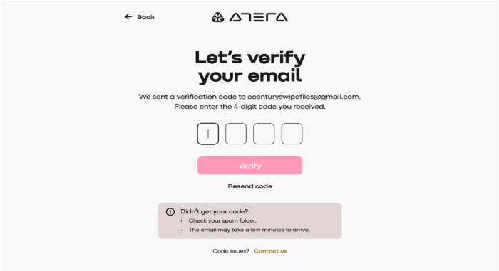 Email verification