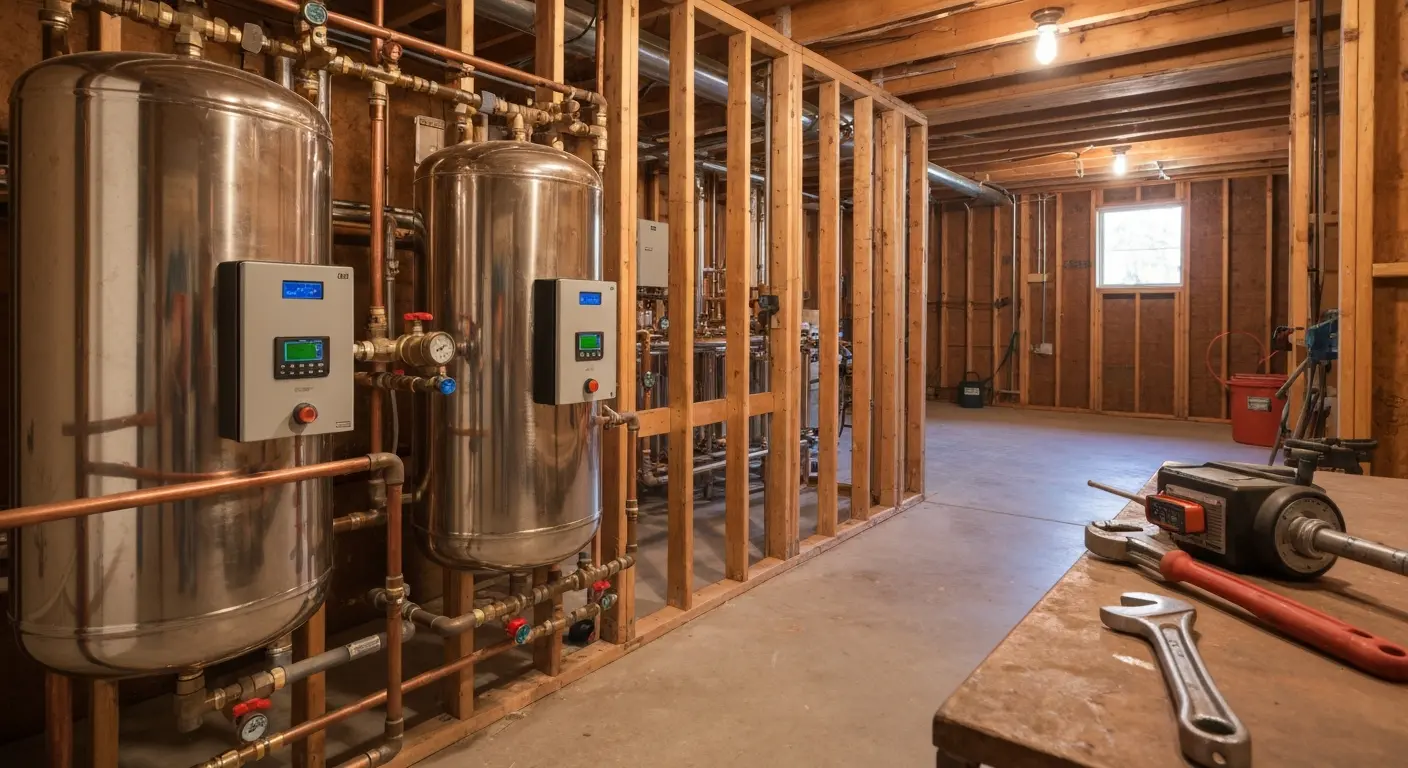 Water softener repair project