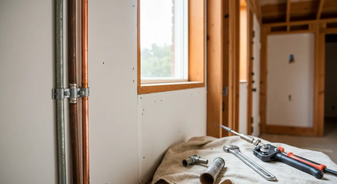 Pipe replacement work