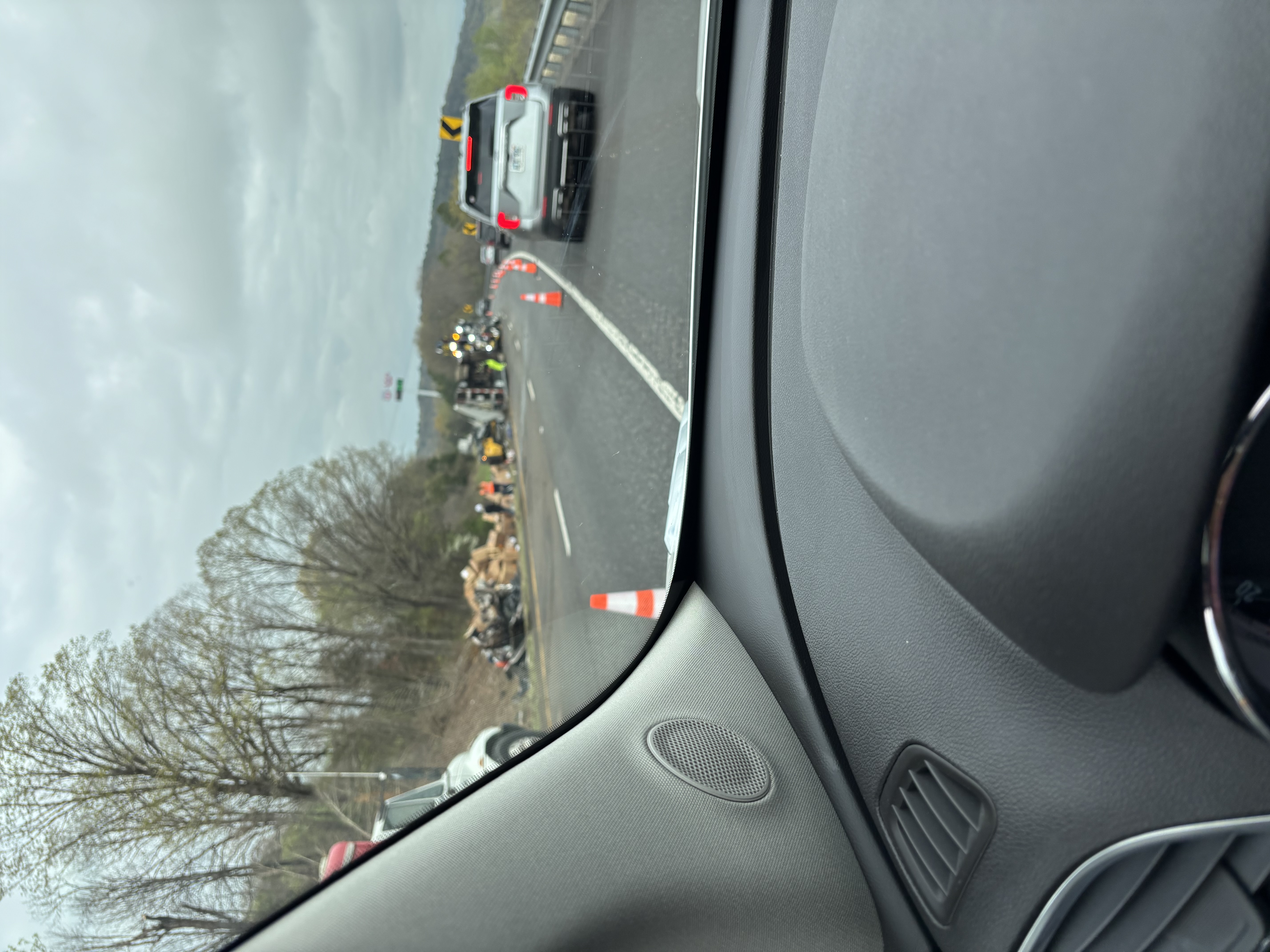 Overturned Tractor Trailer Overturned Tractor Trailer