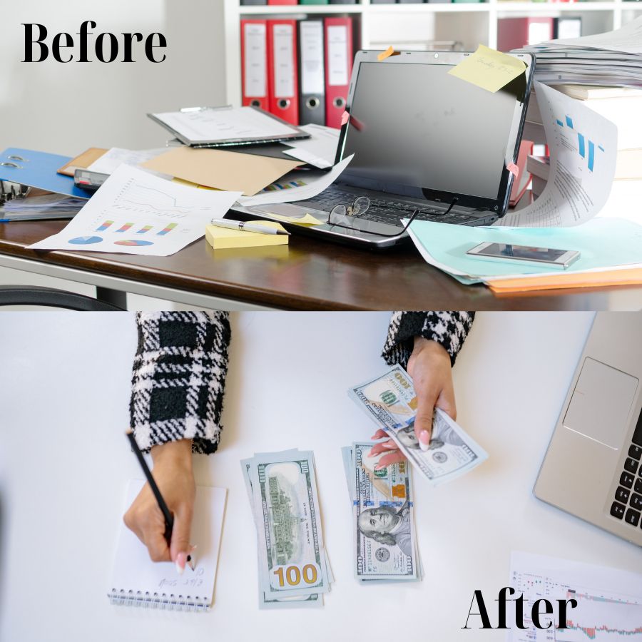 Before and After Clutter
