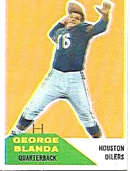 1960 Fleer Footbal George Blanda #58