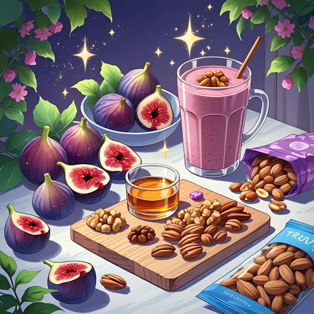 Why figs are the GOAT for estrogen levels 🏆 Figs aren’t just a sweet snack—they’re loaded with phytoestrogens, natural plant compounds that mimic estrogen in the body. If your estrogen is low, these compounds help bring balance back, improving: 💖 Hormonal stability – Say goodbye to random mood swings and feeling off. 🩸 Menstrual health – Helps regulate your cycle and reduce PMS symptoms. 🌿 Bone strength – Estrogen is crucial for strong bones, and figs support that. 🧠 Brain clarity – No more brain fog; just clear, focused energy.