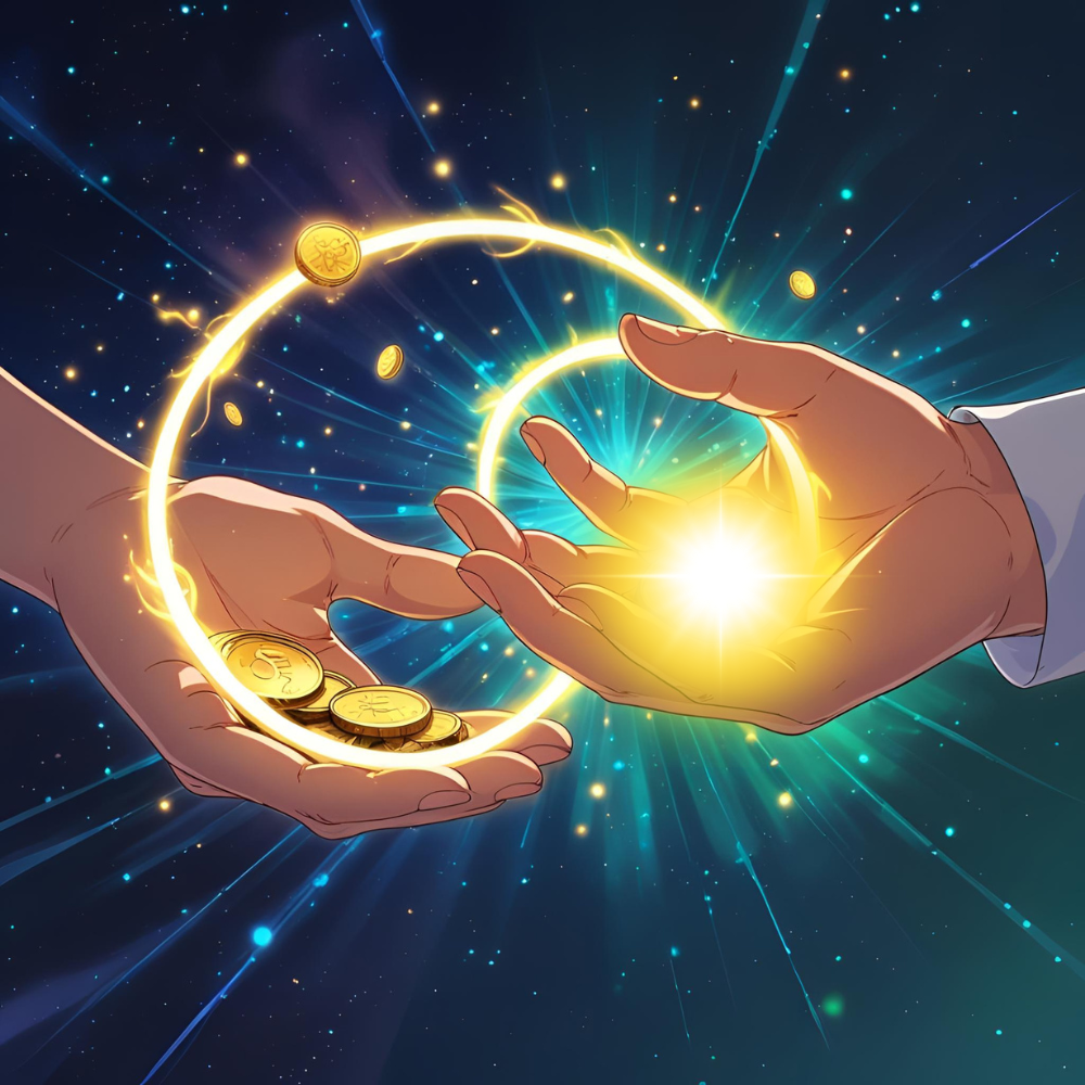 "Is it okay to charge no money for spiritual teachings or tools?"   – The Law of Attraction & The Law of Reciprocity explained  Let’s talk today about something that trips people up: "should spiritual classes and tools be free"?   A lot of people think that if spirituality was accessible to everyone, we’d evolve faster, beat the system, and shift the world overnight. Sounds cool, right?