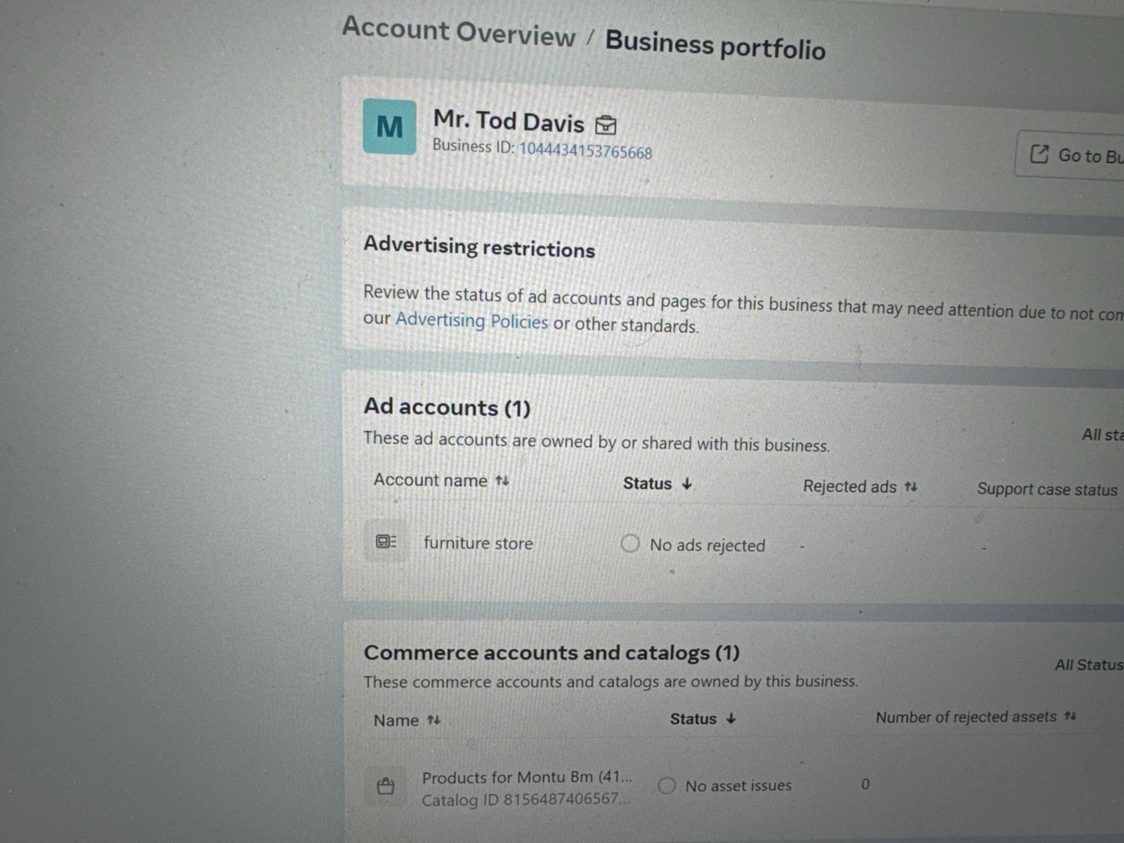 Issue and Result Example