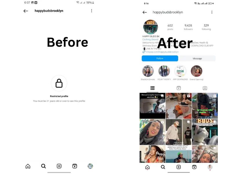 Issue and Result Example