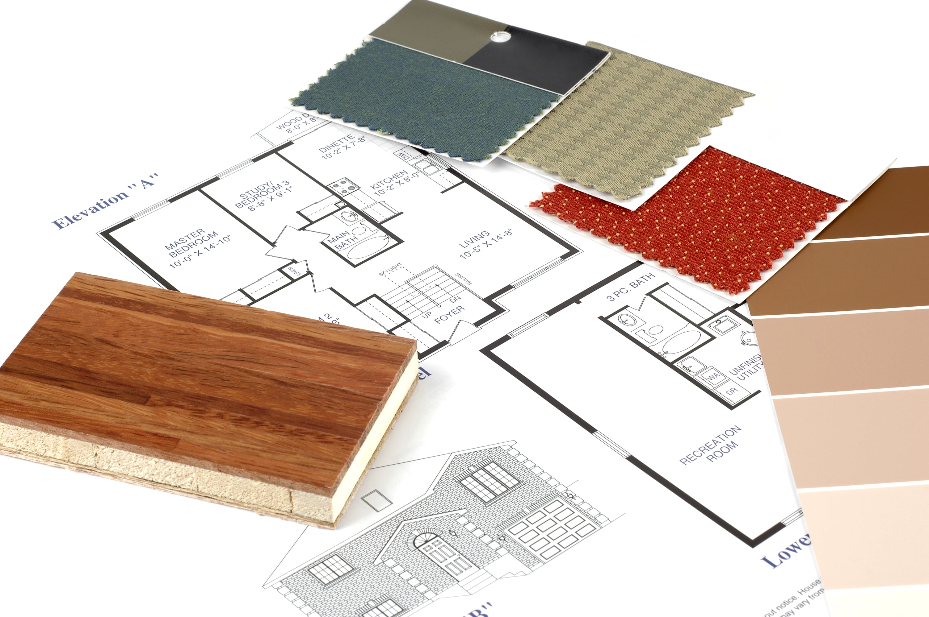 basement finishing plan, different paints and carpet color