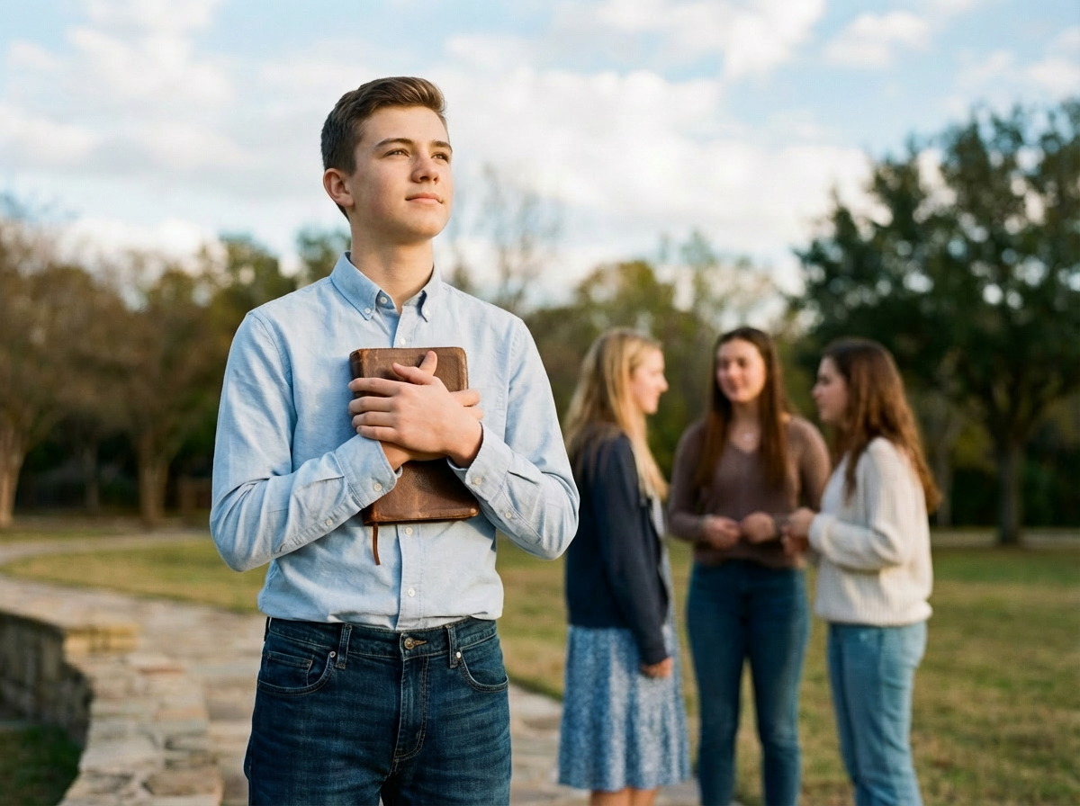 pure teen boy trying to follow Christ