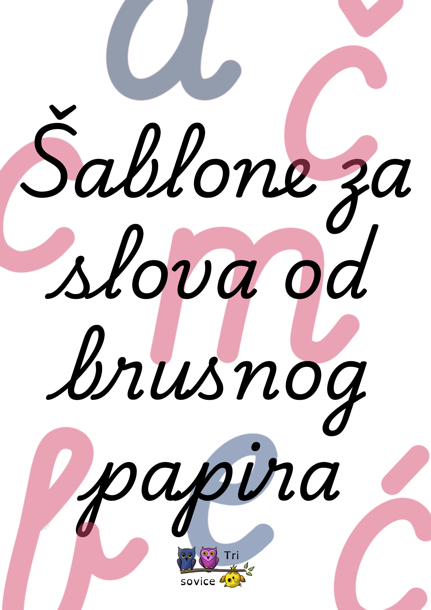 naslovna stranica pdf dokumenta slova od brusnog papira skupno