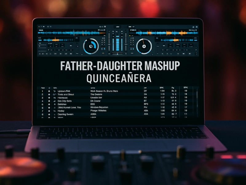 Quinceañera DJ playlist mixing slow and upbeat father-daughter dance songs. Quinceañera DJ playlist mixing slow and upbeat father-daughter dance songs.