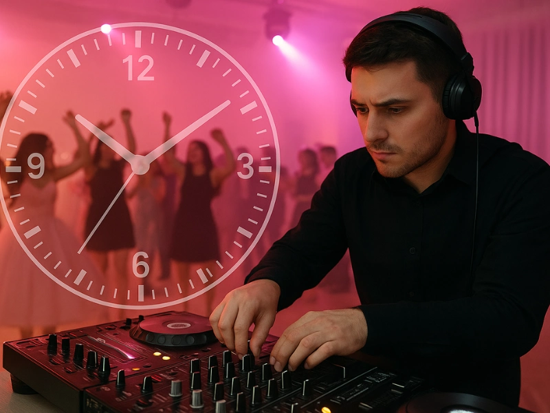 DJ preparing quinceañera father-daughter dance music timing DJ preparing quinceañera father-daughter dance music timing