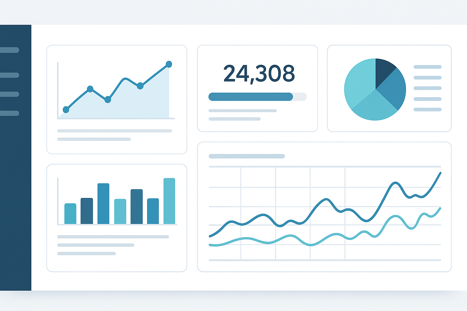 An organised dashboard or workspace, possibly with graphs and performance metrics. An organised dashboard or workspace, possibly with graphs and performance metrics.