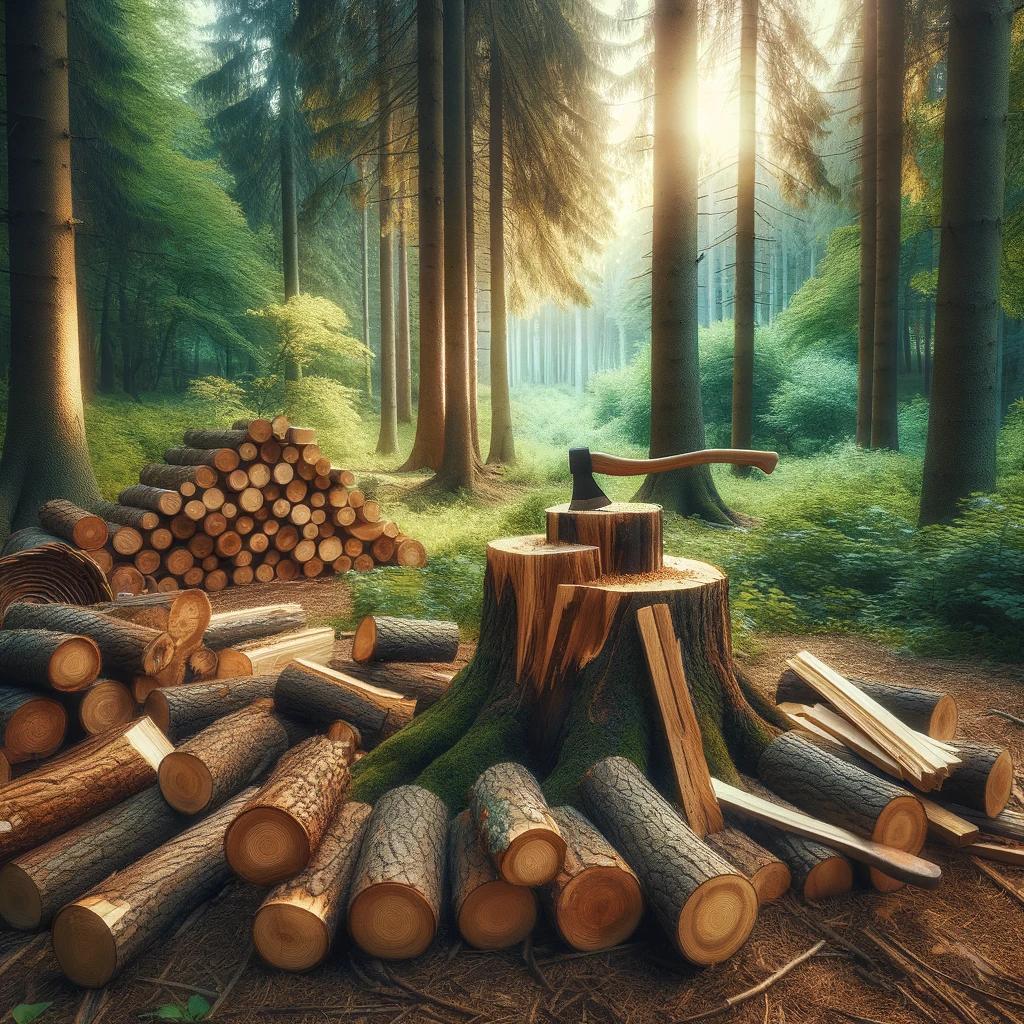 Wood splitting services in Kingston, Georgia
