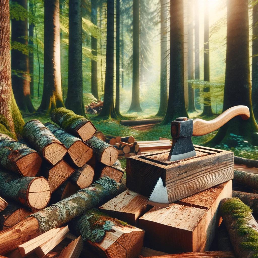 Wood splitting services in Lindale, Georgia