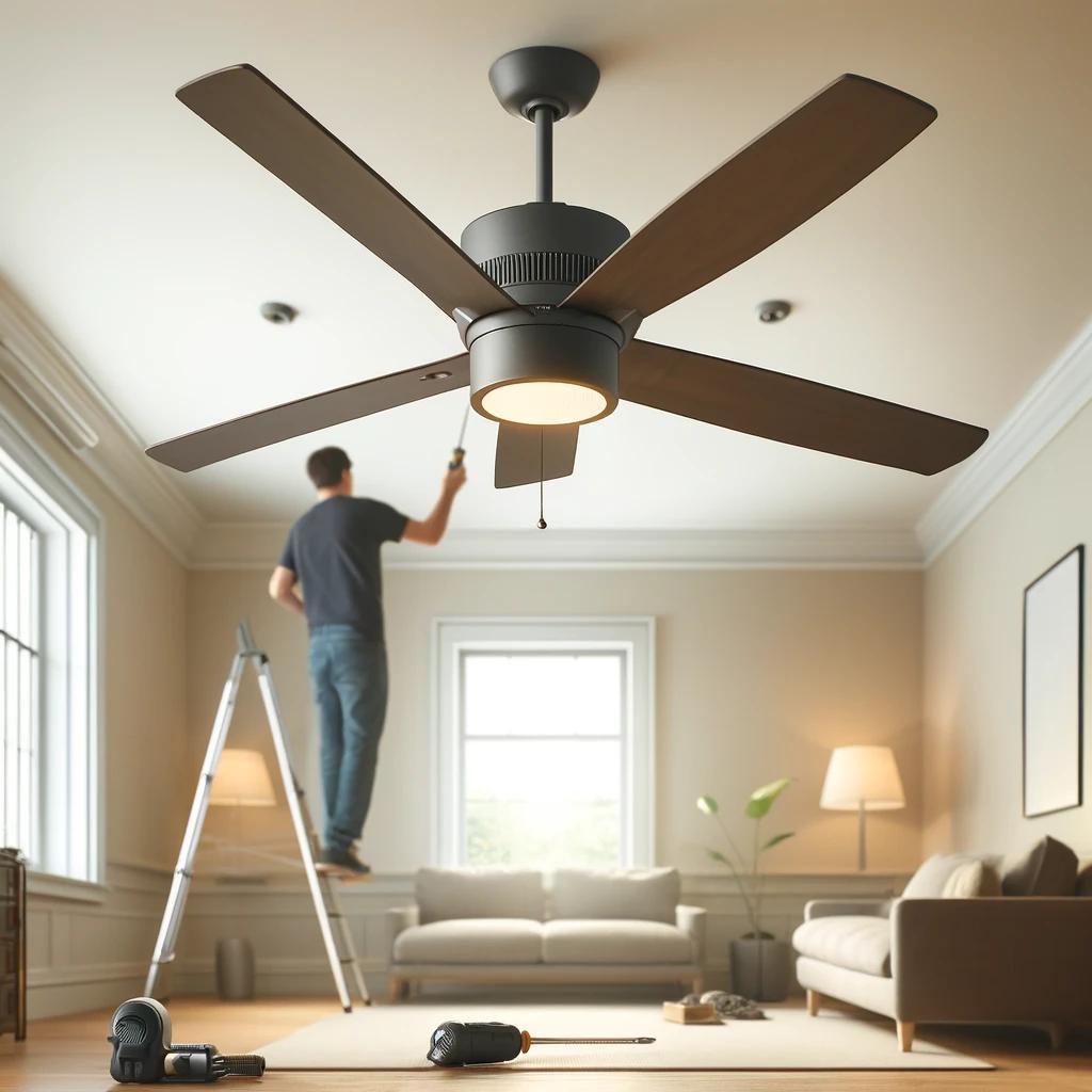 Breeze into Comfort: Rustic Guide to Ceiling Fan Installation in Hokes Bluff, Alabama