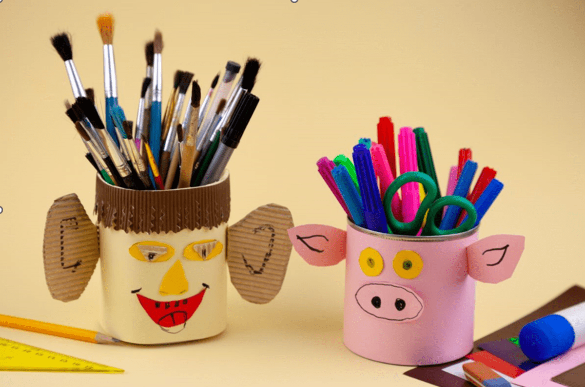 kids utensil holder fun craft