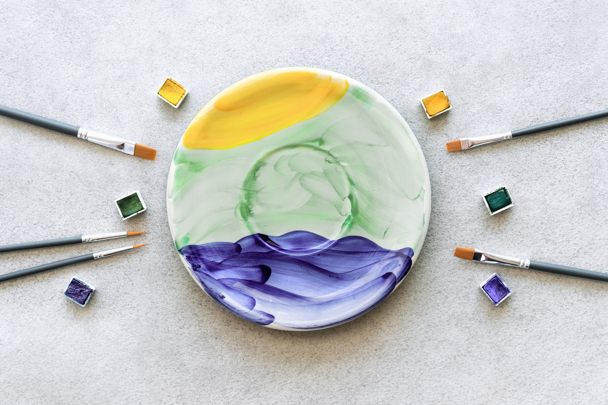 paper plate painting summer project